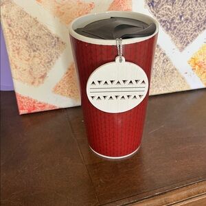 Red Travel Mug with Lid New
